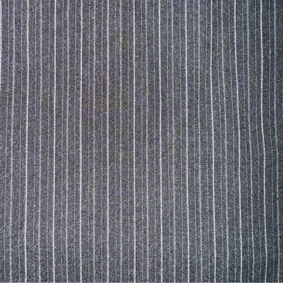 Lane Bryant Women’s Wide Leg Trousers Size 16 Charcoal Gray W/ White Pinstripes - Picture 7 of 9